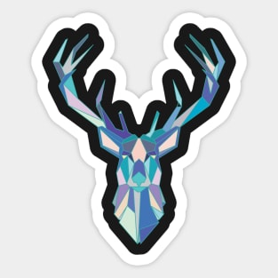 Geometric Polygonal Deer Sticker